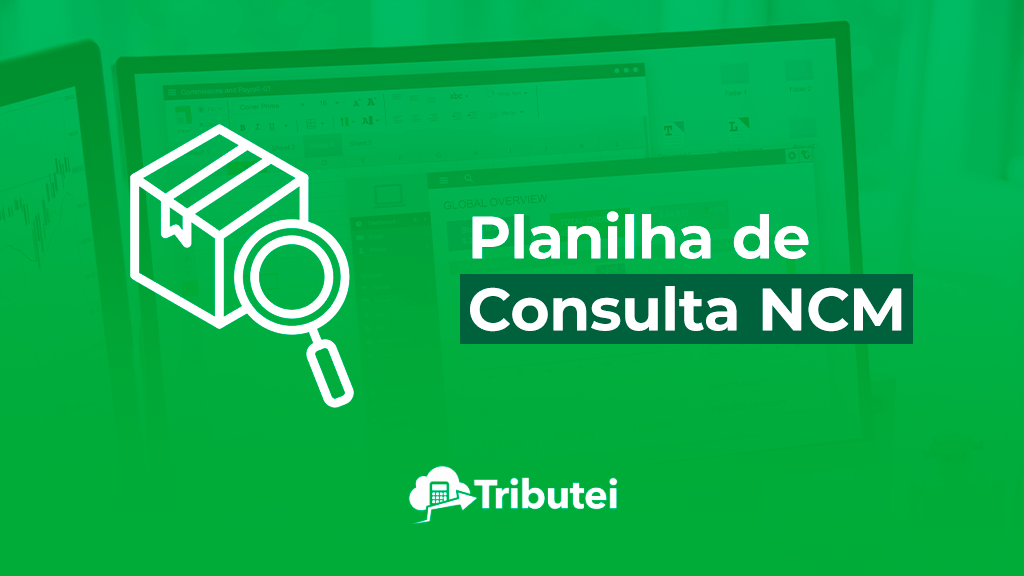 Esta imagem foca no valor da Planilha de Consulta NCM oferecida pela Tributei. O ícone da caixa sendo examinada pela lupa ilustra o processo crucial de classificar cada produto utilizando a Nomenclatura Comum do Mercosul (NCM). A planilha de NCM é uma ferramenta essencial que permite que empreendedores e contadores identifiquem rapidamente o código correto para fins de cálculo de impostos, como ICMS e IPI, garantindo a conformidade fiscal.