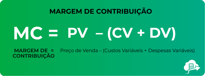 formula margem de contribuição