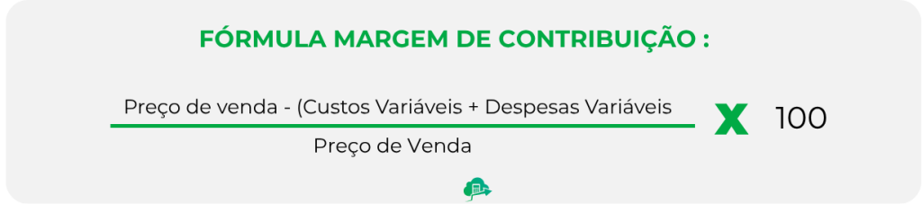 Fórmula Margem de Contribuição em porcentagem